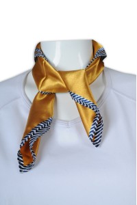 SF044 Custom-made fashion silk scarf smooth South Korean silk scarf golden 50*50cm scarf manufacturer